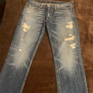 Levis 511 Distressed Jeans (Blue)